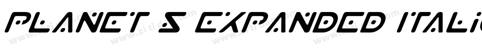 Planet S Expanded Italic字体转换